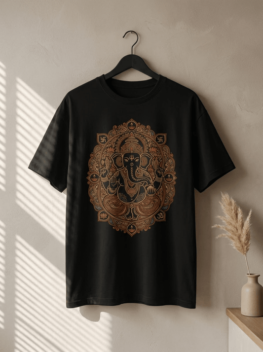 Ganesh Chaturthi Unisex Stretch T-Shirt – Ganesha Graphic Tee