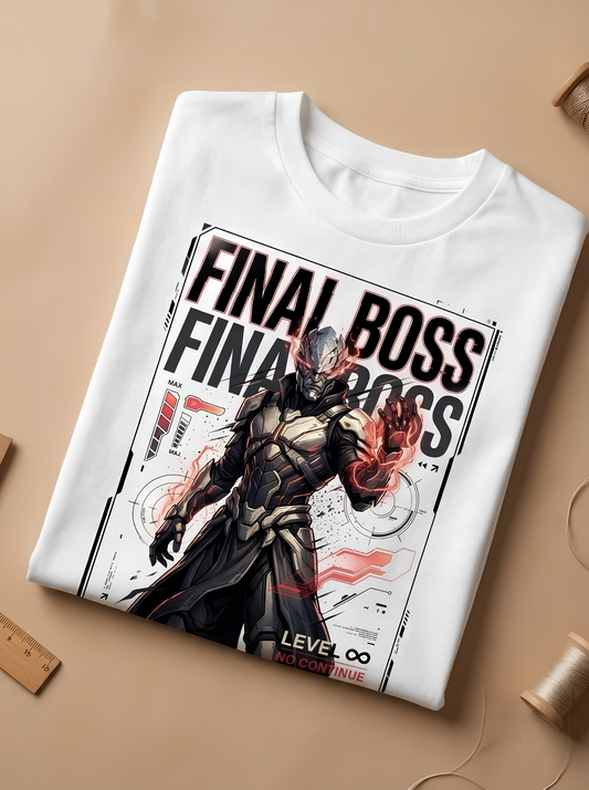 Gaming Oversized Unisex Classic T-Shirt – Final Boss Graphic Tee