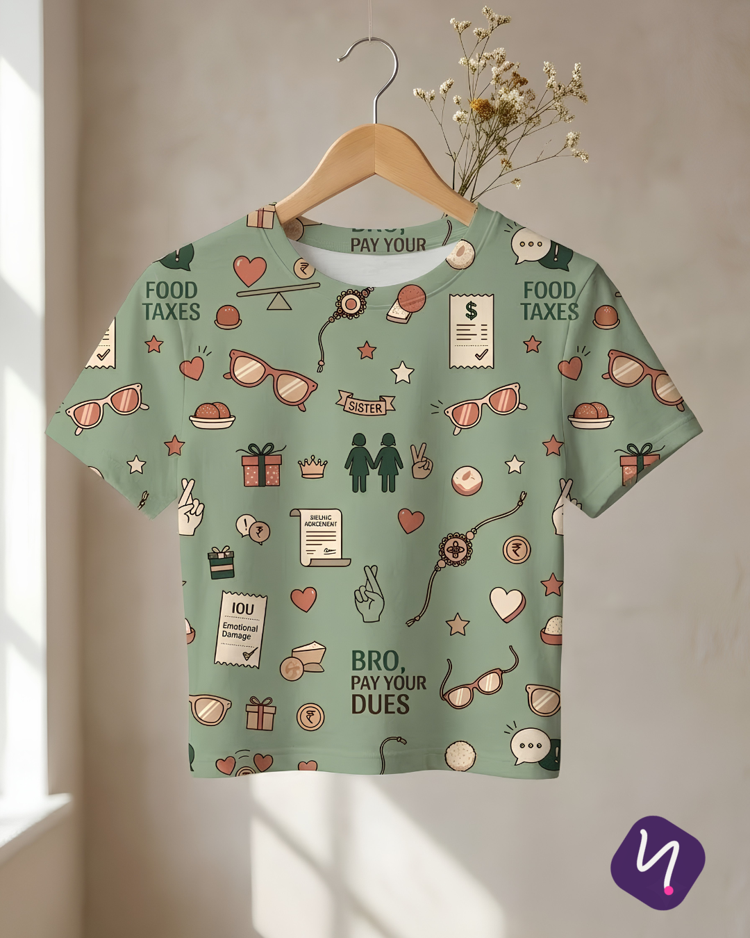 AOP Crop Top
