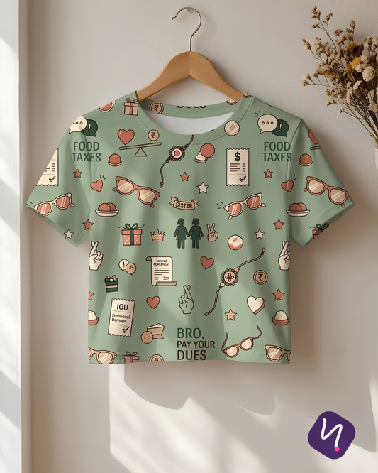 AOP Crop Top