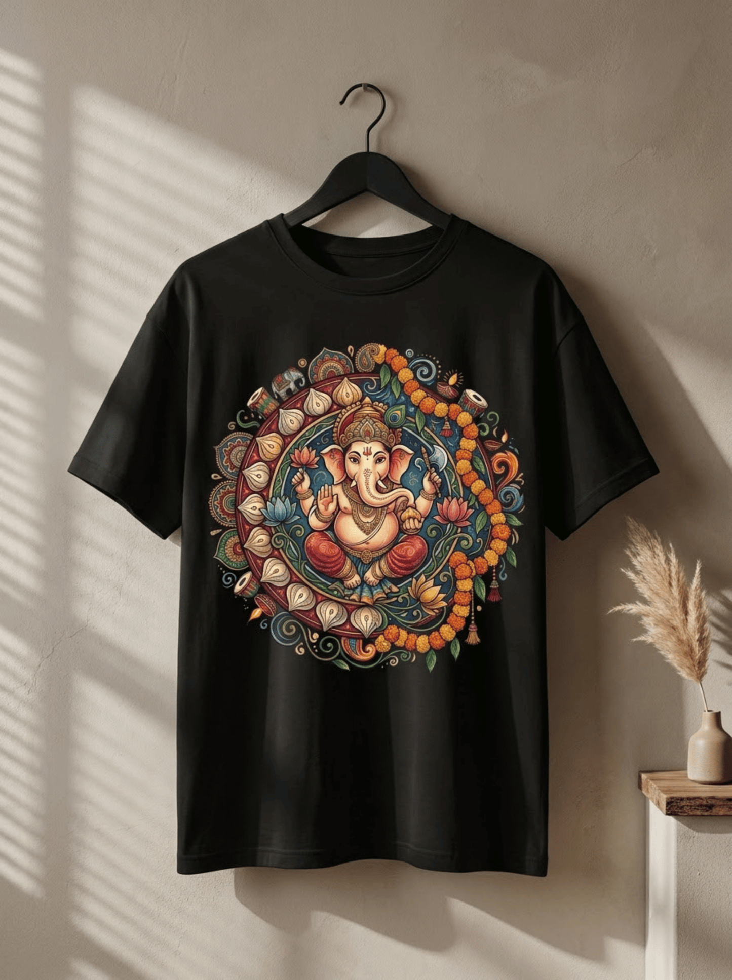 Ganesh Chaturthi Unisex Stretch T-Shirt – Ganesha Graphic Tee
