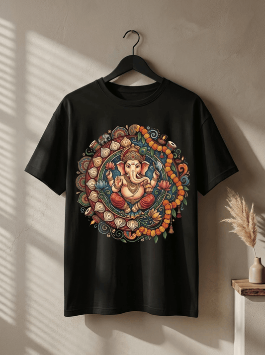 Ganesh Chaturthi Unisex Stretch T-Shirt – Ganesha Graphic Tee